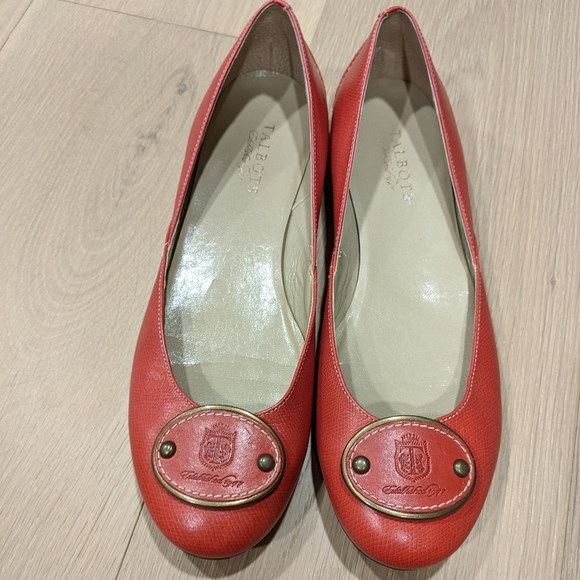 Talbots red leather ballet flats - Picture 9 of 12